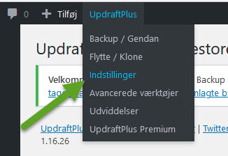 husk-min-hjemmeside-hmh updraftplus guide 2